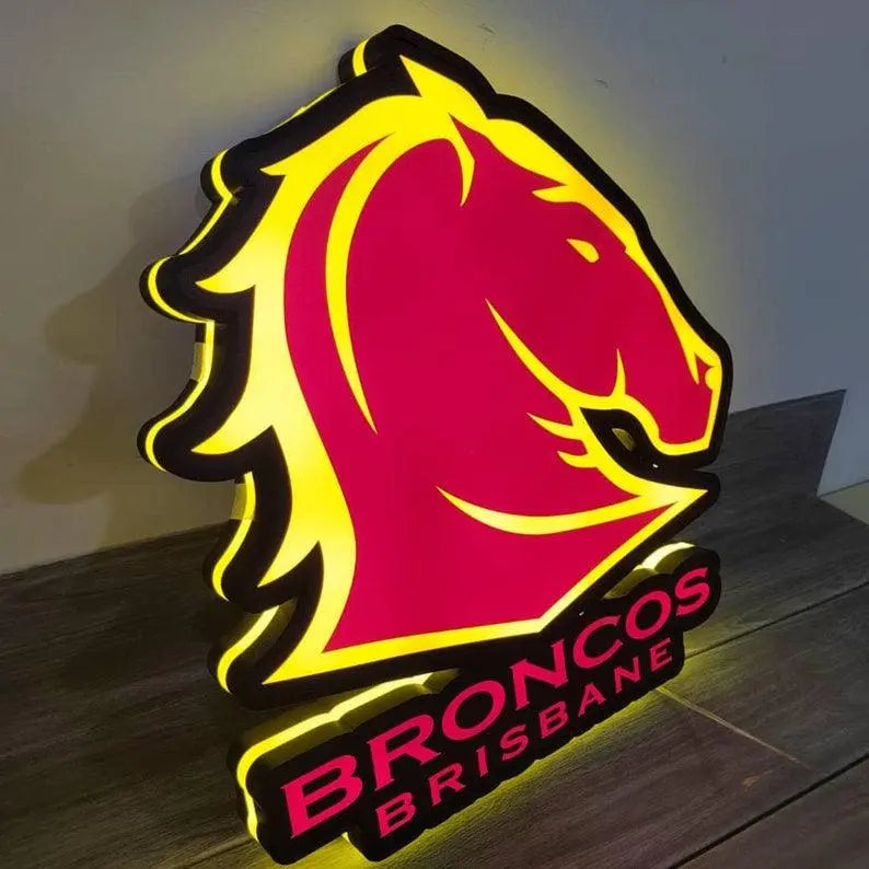 Sports Team Logo Lightbox / Lamp, Custom Sports Team Neon Sign, Sports Team Lamp Logo, Sports Fan Gift, Functional Dimmer, 5V, USB Plug In FYLZGO Signs