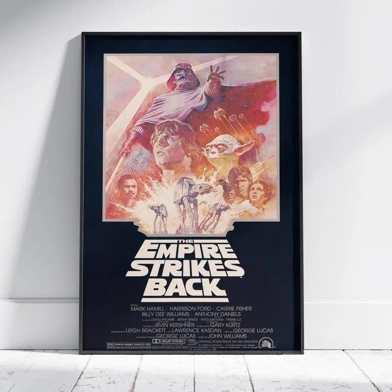 Star Wars Empire Strikes Back Poster, Luke Skywalker Wall Art, 3d Printed Movie Poster FYLZGO Signs