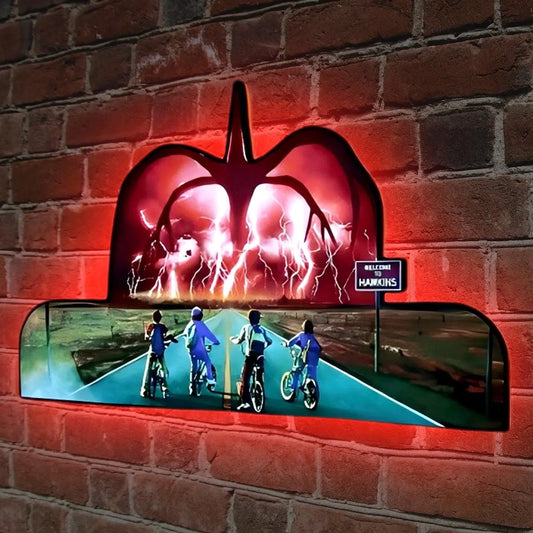 Stranger Things TV Pinball Topper Lightbox Arcade Gaming Light box FYLZGO Signs