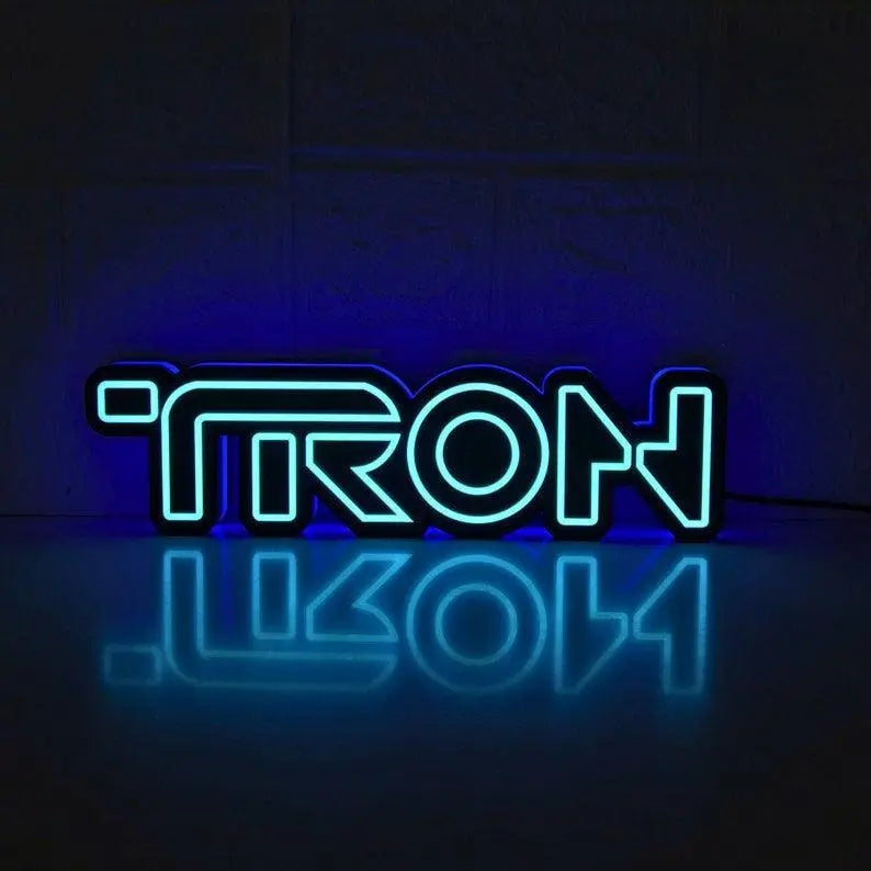 Tron Sign LED Lightbox Dimmable & USB Powered FYLZGO Signs