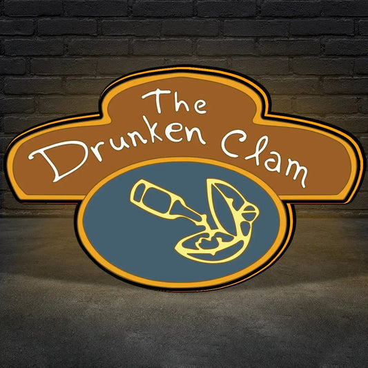 The Drunken Clam Pinball Topper for  Pinball Machine, Family Guy 3D Printed Lightbox USB Powered & Full Dimmable FYLZGO Signs