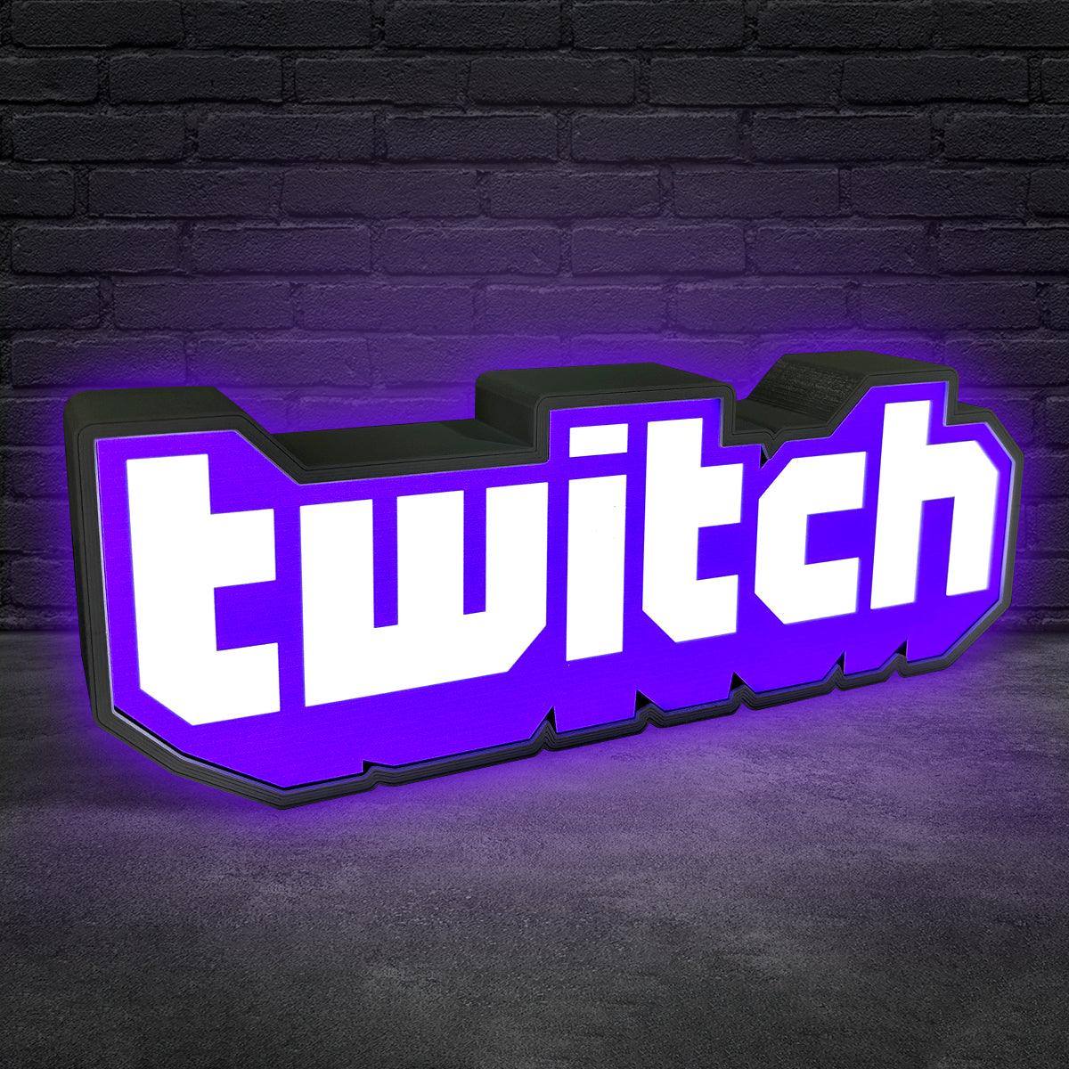 Twitch Logo LED Light Sign Perfect Decor For Gamers and Streamers The Ultimate Gift for Twitch FYLZGO Signs