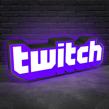 Twitch Logo LED Light Sign Perfect Decor For Gamers and Streamers The Ultimate Gift for Twitch FYLZGO Signs