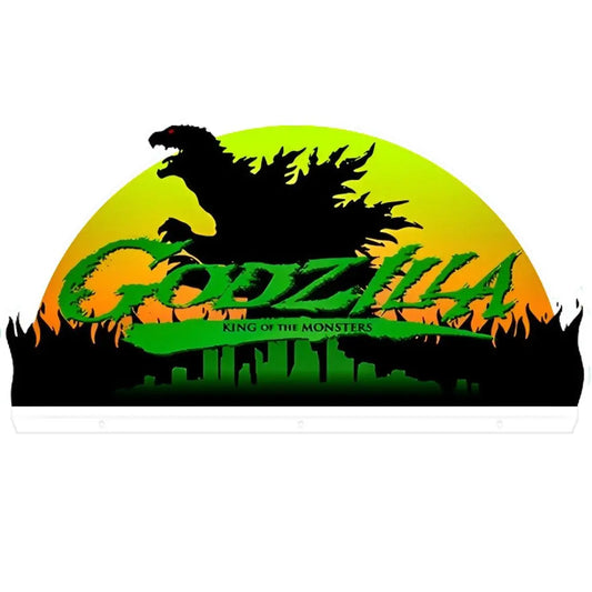 Godzilla Pinball Acrylic LED Topper, for Pinball Machine, Pinball Topper FYLZGO Signs