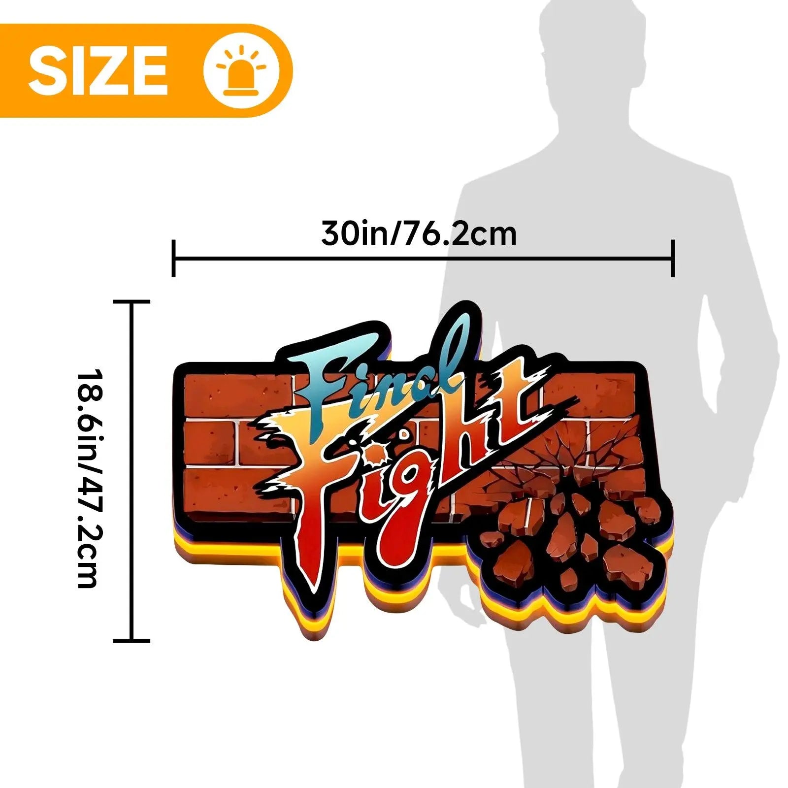 Final Fight 3D Printed LED Lightbox FYLZGO Signs