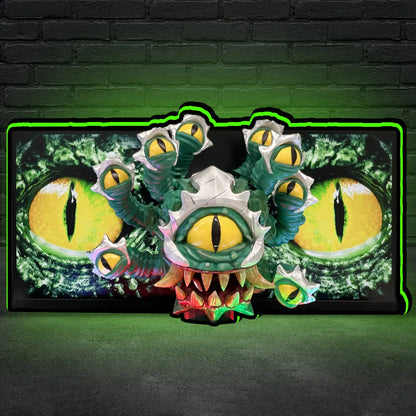Dungeons & Dragons The Tyrant's Eye Pinball Topper, 3D Printed  LED Light Box Game Room Decor, For Stern Pinball Machine FYLZGO Signs
