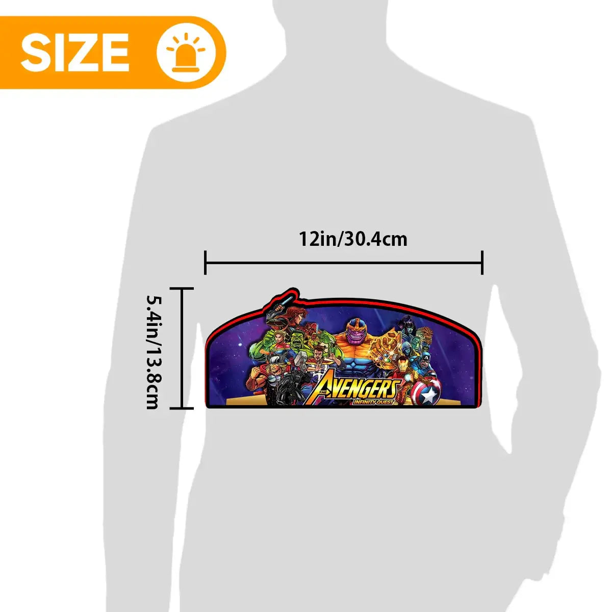 Avengers Pinball Topper, 3D Printed Lightbox Powered by USB Band Dimm Wall Art Decor Man's Cave FYLZGO Signs