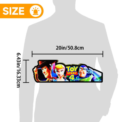 Toy Stroy 4 Pinball Topper LED Lightbox, 3D Printed Lightbox Rock Your Game FYLZGO Signs