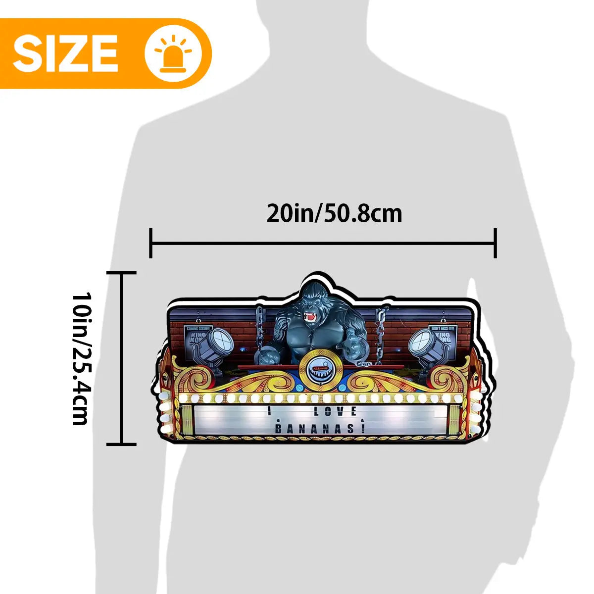 New Arrival King Kong Pinball 3D LED Light Box, for Stern Pinball Arcade Game fans,  Pinball Arcade Decor FYLZGO Signs