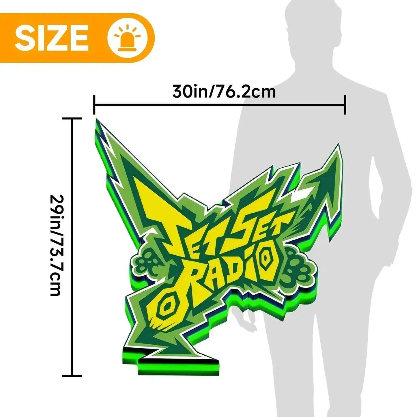 JSR Jet Set Radio 3D Printed LED Lightbox FYLZGO Signs