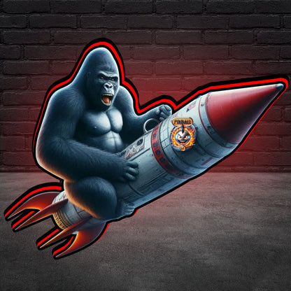 King Kong Topper for Stern Army Pinball, 3D Printed Lightbox USB Powered & Full Dimmable FYLZGO Signs