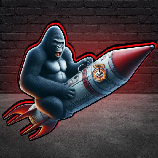 King Kong Topper for Stern Army Pinball, 3D Printed Lightbox USB Powered & Full Dimmable FYLZGO Signs