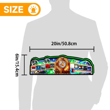 New Arrival Rush Pinball Topper  Led Lightbox, USB plug Dimmer, Pinball Arcade Decor, Perfect for Game Room or Pinball Machine FYLZGO Signs