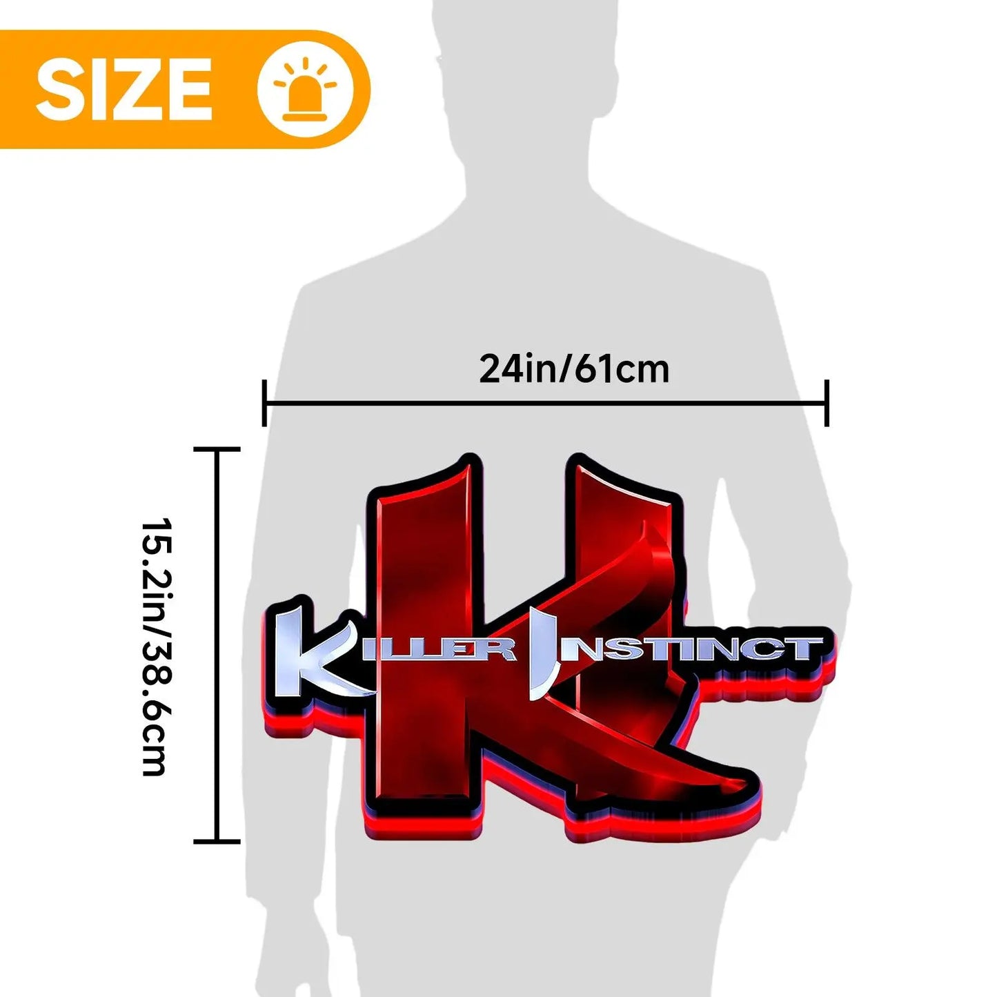Combo Breaker 2K13 Killor Instint 3D Printed LED Lightbox for Gaming Room Decor FYLZGO Signs