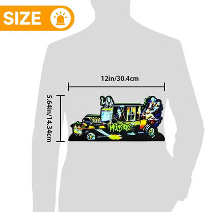 The Munsters Pinball Topper LED Light Box, for Stern Pinball Mahince, Game Room Decor, Classic Spooky Trinket for Your Game, TV Enthusiasts FYLZGO Signs