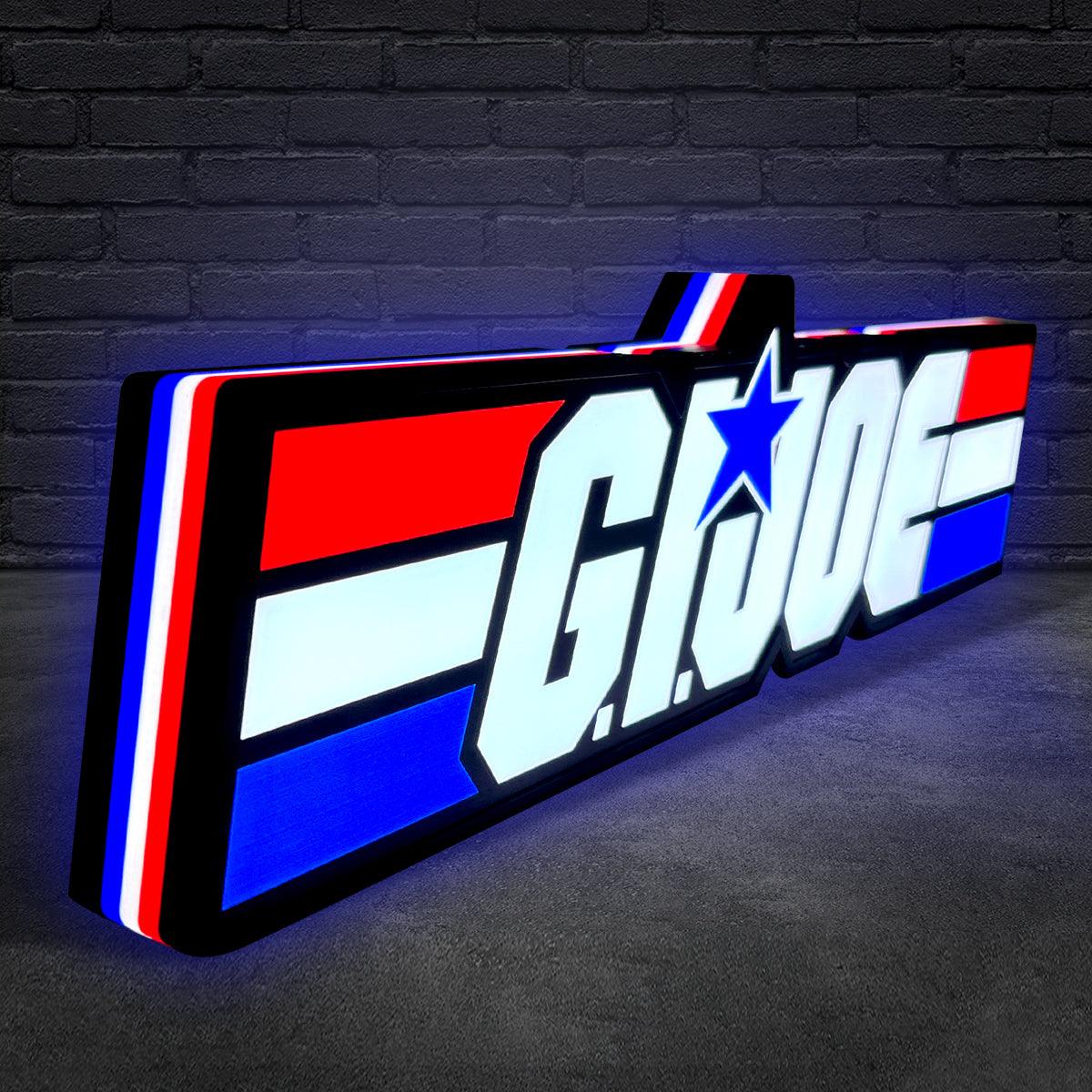 G.I. Joe Sign and Cobra G.I. Joe 3D Printed Lightbox Sign 3D Printed LED Sign G.I. Joe Decoration FYLZGO Signs