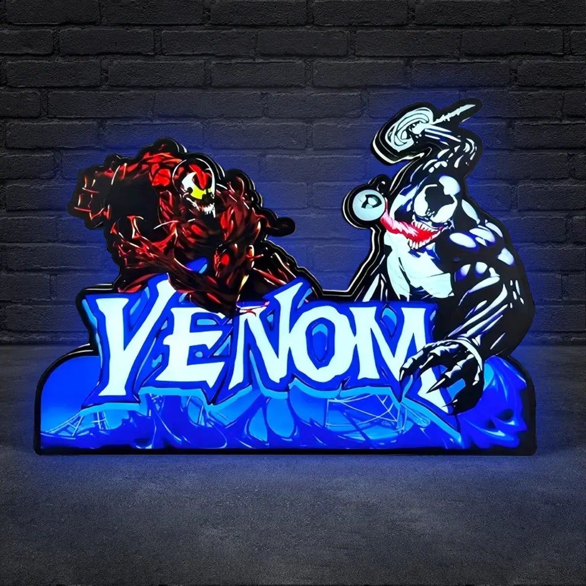 Venom Pinball Topper LED Light Box Fully Darkable USB Powered, Pinball Arcade Decor, Perfect for Game Room or Pinball Machine FYLZGO Signs