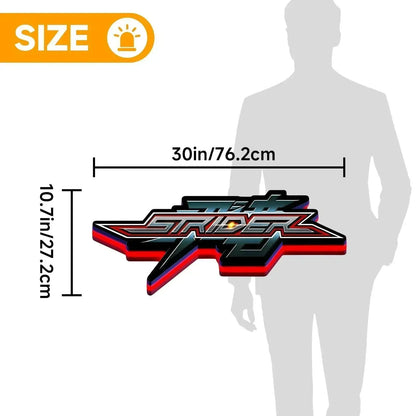 Strider Hiryu 2014 3D Printed LED Lightbox FYLZGO Signs