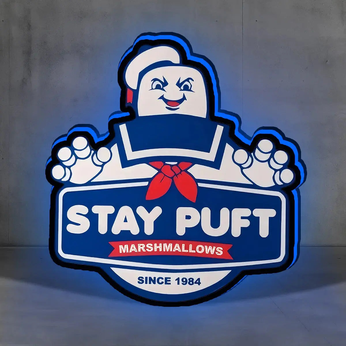 Ghostbusters Stay Puft 3D Lightbox USB Powered with Dimming Control Perfect Decor FYLZGO Signs