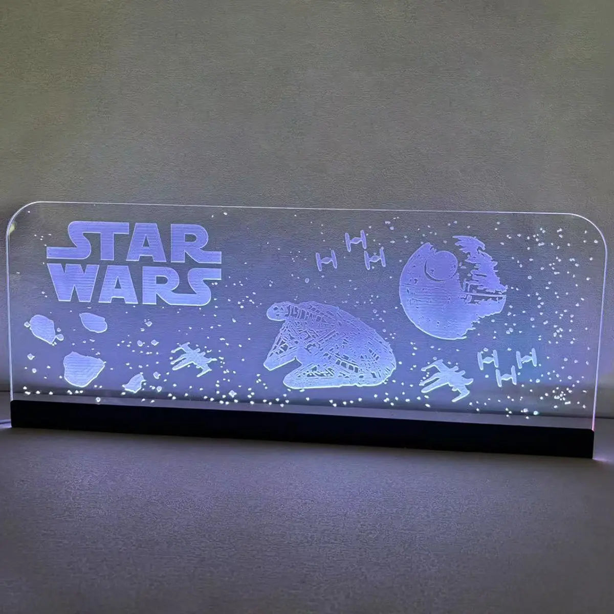 Star Wars Acrylic RGB LED Topper, for Pinball Machine, Pinball Topper FYLZGO Signs