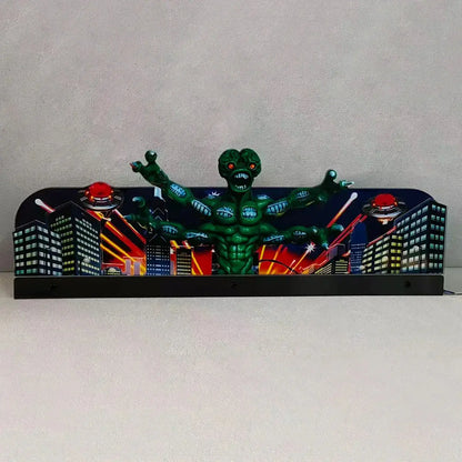 Attack or Revenge From Mars Pinball Acrylic LED Topper, for CGC Pinball Machine, Arcade 1up Pinball Topper FYLZGO Signs