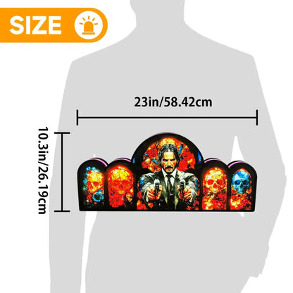 John Wick Pinball Topper, 3D Printed  LED Light Box Game Room Decor, For Stern Pinball Machine FYLZGO Signs