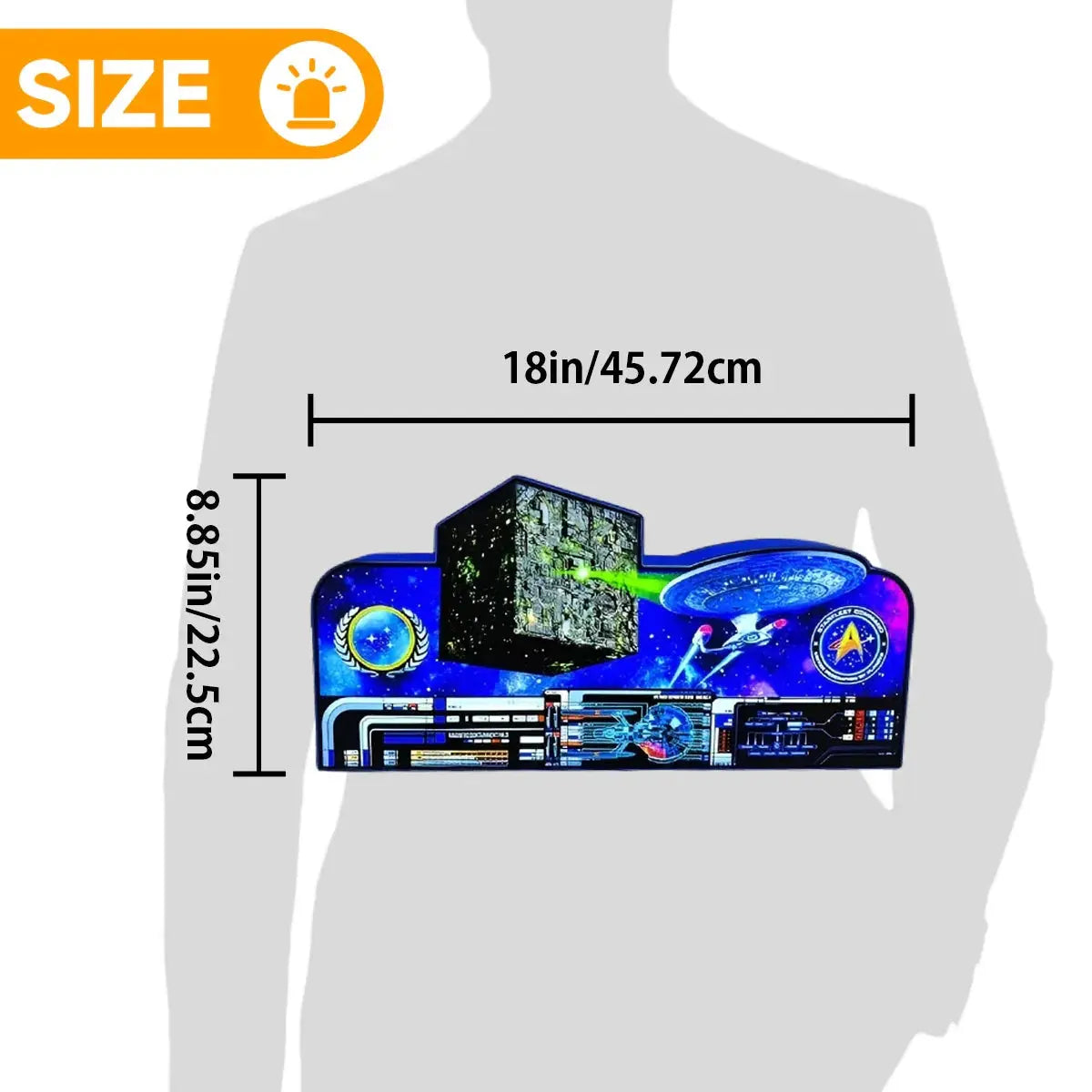 Star Trek Pinball Topper  Led Lightbox, USB plug Dimmer, Pinball Arcade Decor, Perfect for Game Room or Pinball Machine FYLZGO Signs