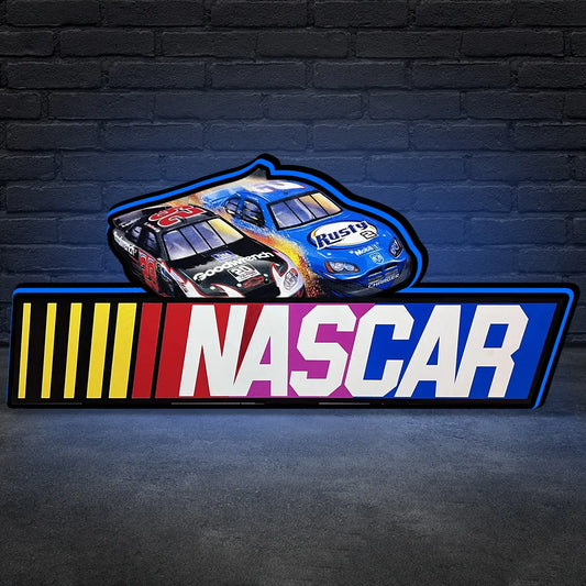 NASCAR Pinball Topper Lightbox Arcade Gaming Light box for Man's Cave FYLZGO Signs