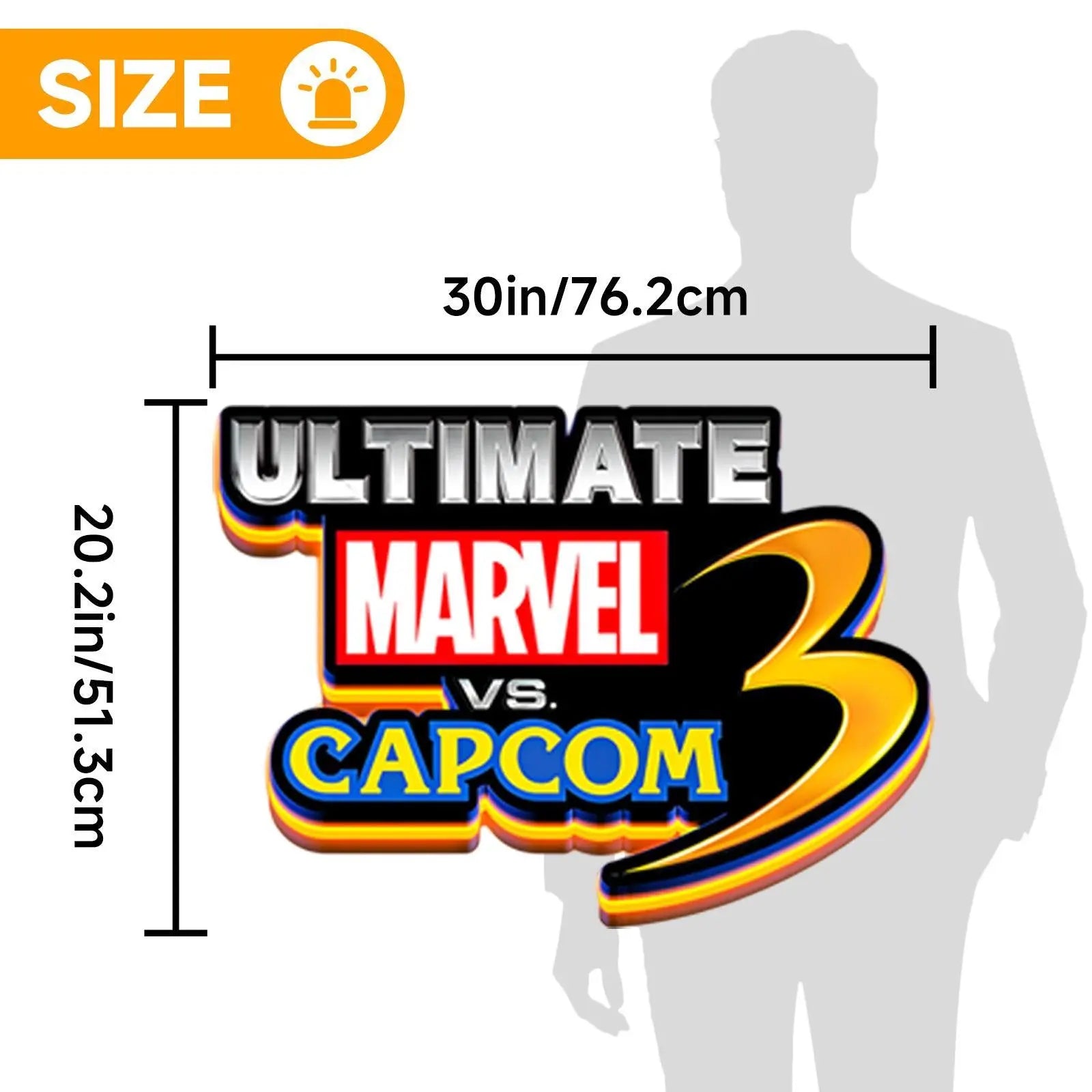 Ultimate Fate of Two Worlds 3D Printed LED Lightbox for Gaming Room Decor FYLZGO Signs