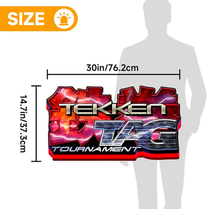 Tekken 3 Tag Tournament 3D Printed LED Lightbox FYLZGO Signs