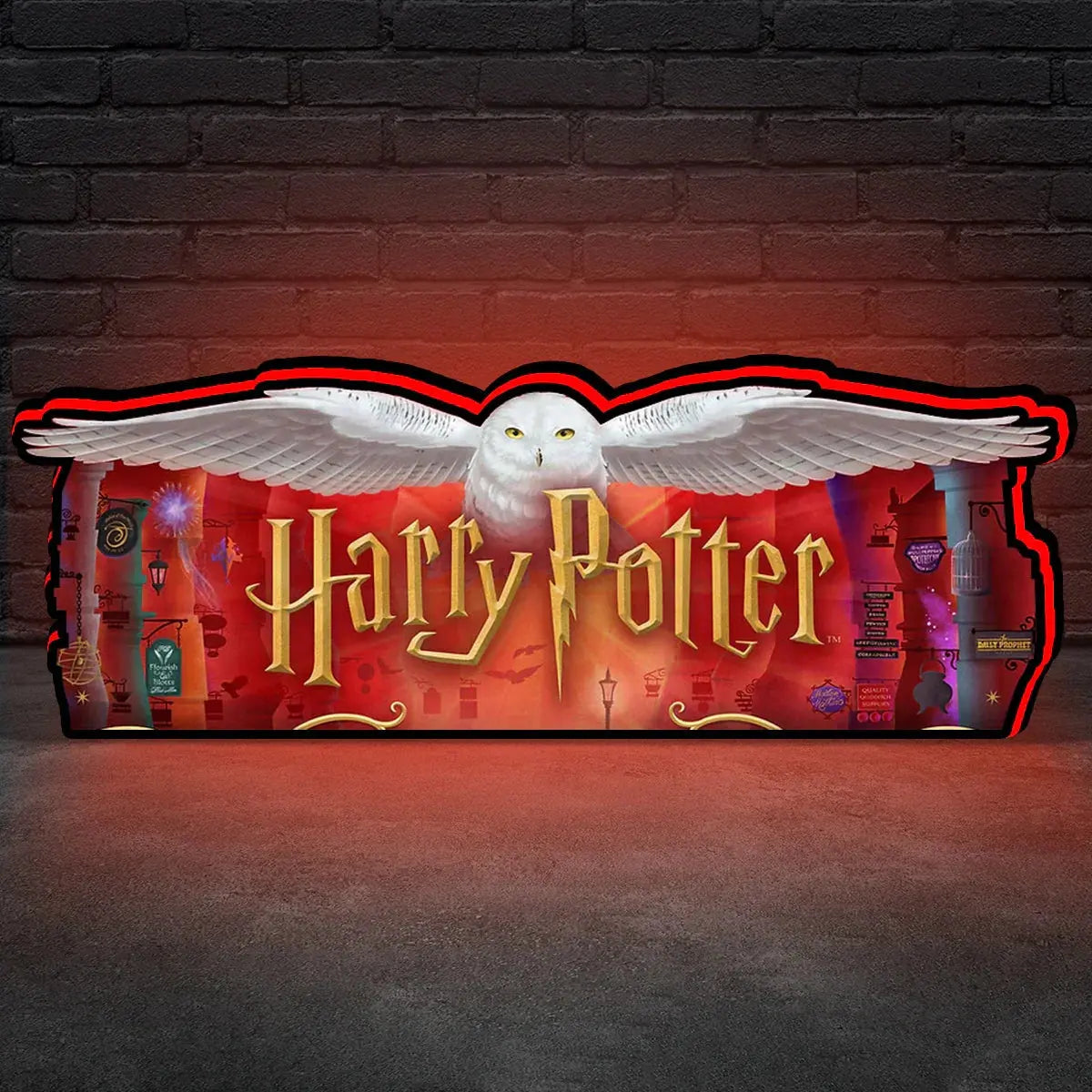 Harry Potter Pinball Topper for Jersey Jack Pinball Machine, 3D Printed Lightbox USB Powered & Full Dimmable FYLZGO Signs