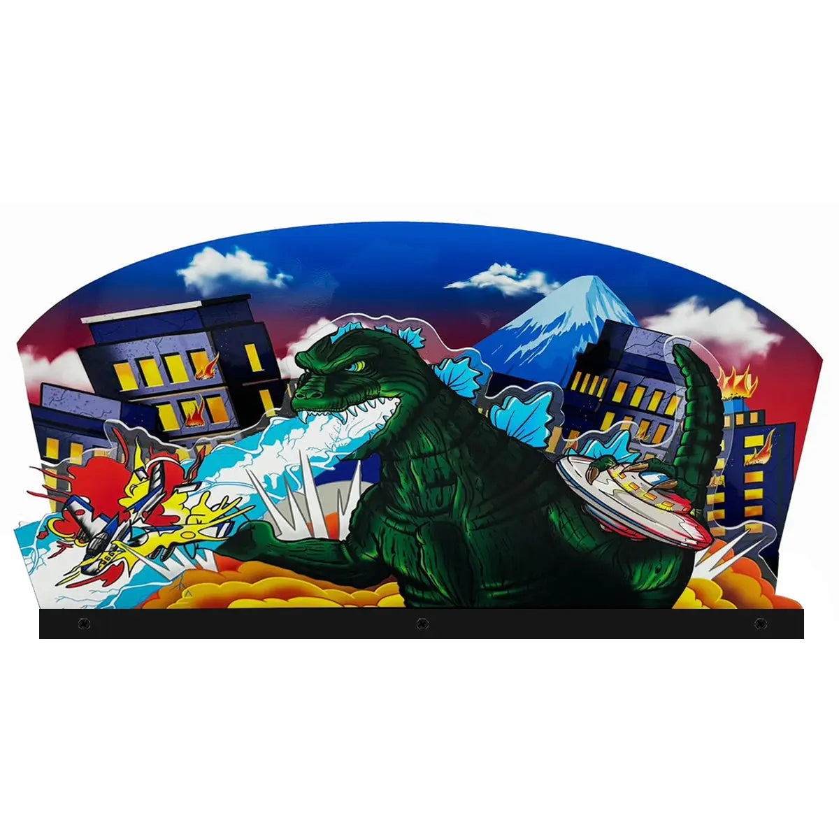 Godzilla Giant Lizard Arcade Topper 3D Acrylic LED Topper, For Arcade Game Art Repro Game Machine, Arcade Topper FYLZGO Signs