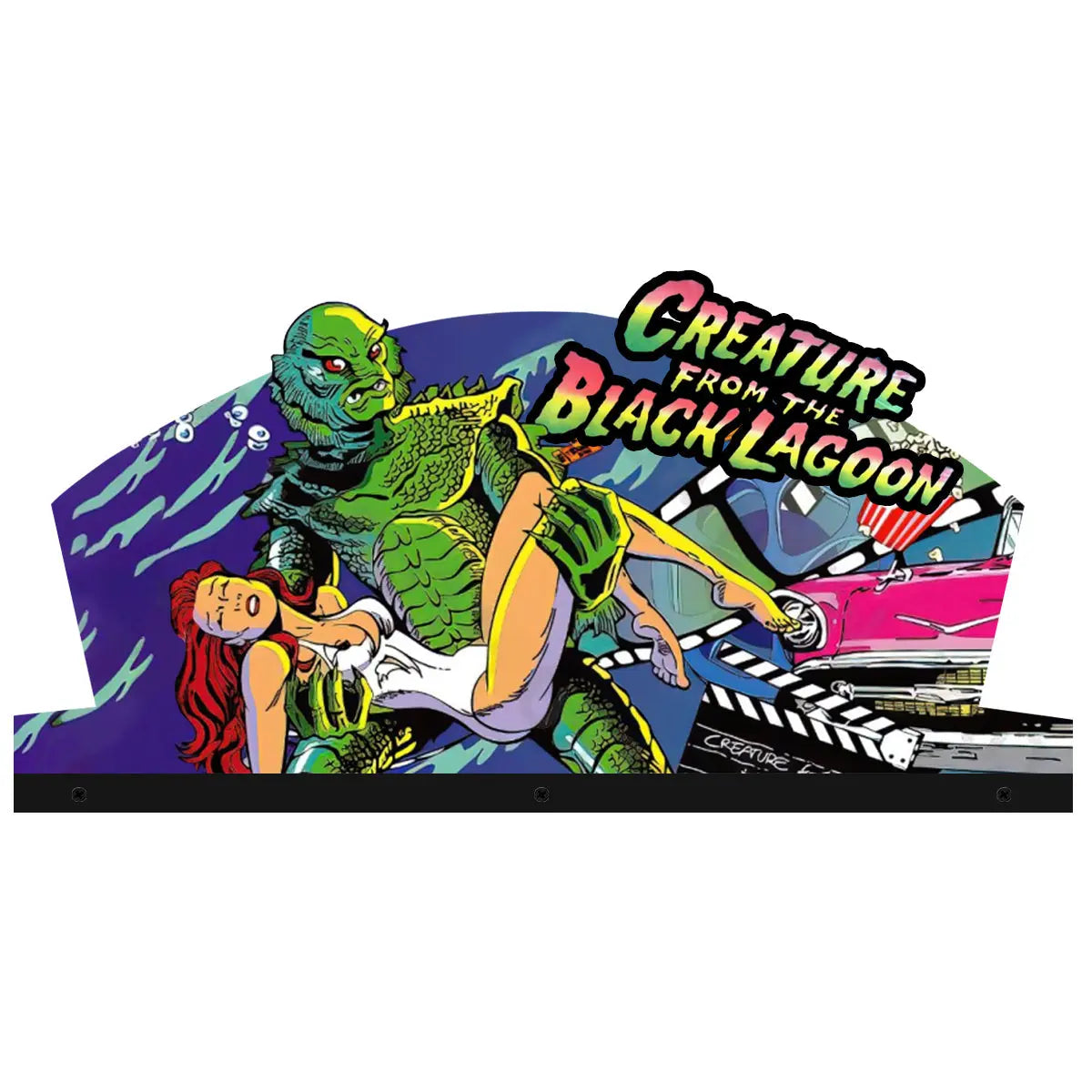 Creature from the black lagoon Topper Pinball Topper 3D Acrylic LED Topper, For Bally Pinball Machine FYLZGO Signs
