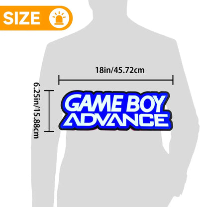 Gameboy advance Logo LED Light Box, Perfect for Game Room FYLZGO Signs