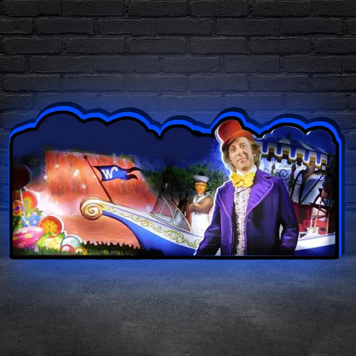 Willy Wonka and the Chocolate Factory Lit Topper LED Lightbox for Jersey Jack Pinball Machine, 3D Printed Lightbox Rock Your Game FYLZGO Signs