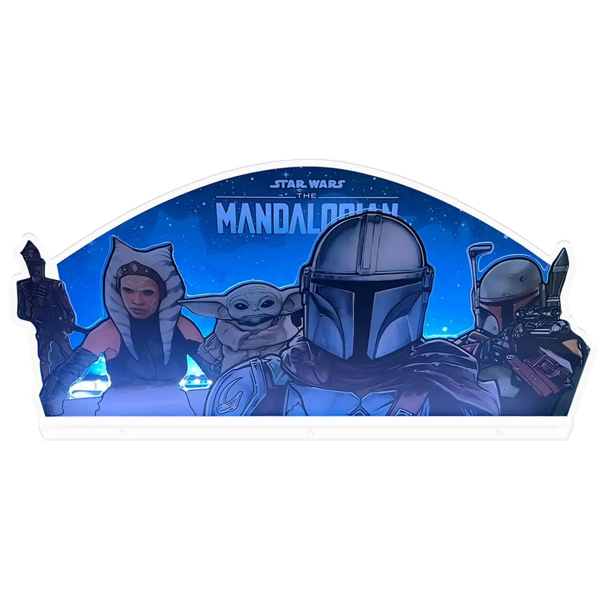 The Mandalorian 3D Acrylic LED RGB Topper, for Pinball Machine, Pinball Topper FYLZGO Signs