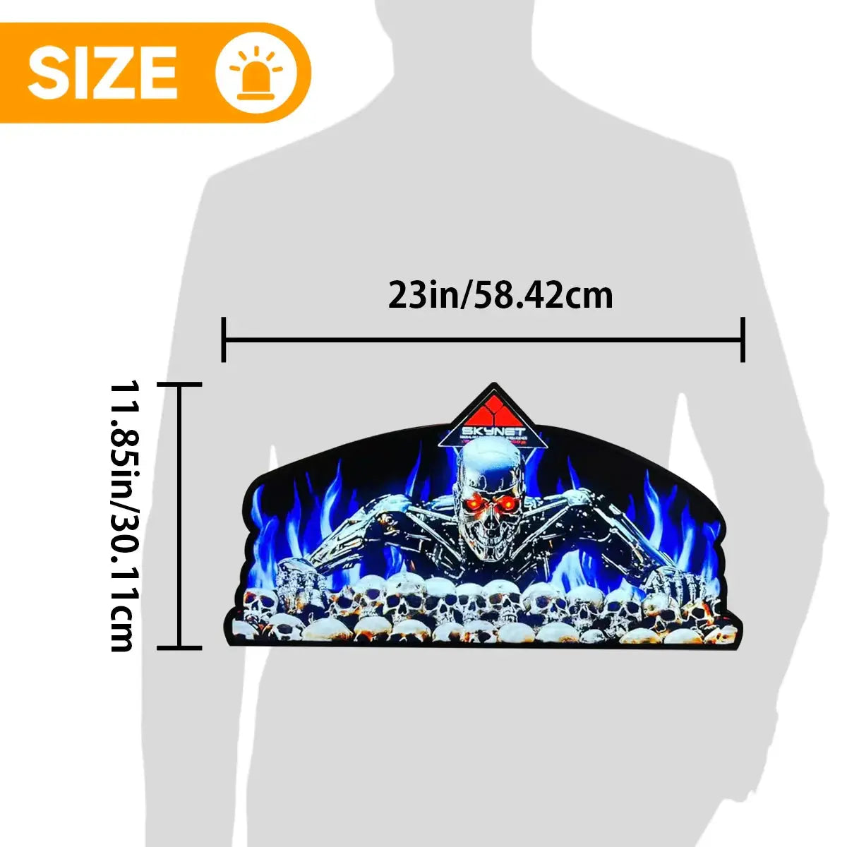Terminator 2 Judgment Day Pinball Topper LED Lightbox, 3D Printed Lightbox Rock Your Game FYLZGO Signs