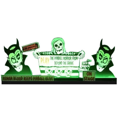 Rob Zombie Pinball Topper 3D Acrylic LED Topper, For Spooky Pinball Mahine, Pinball Topper FYLZGO Signs