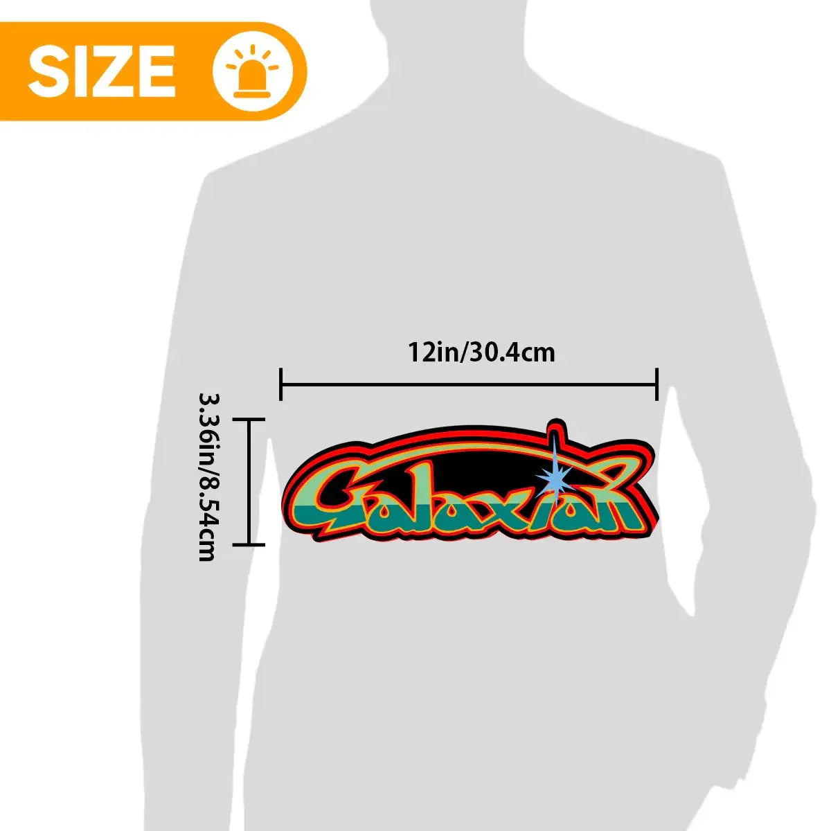 Galaxian Logo 3D Printed LED Lightbox for Gaming Room Decor, Galaga Classic Arcade Gaming Lightbox FYLZGO Signs