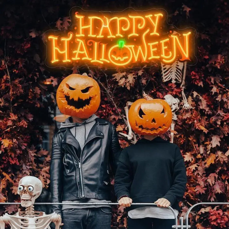 Halloween Neon Sign, BOO'D Neon Sign, Halloween Party Sign,Halloween sign, Halloween Decor, Pumpkin Neon Sign, Pumpkin Decor FYLZGO Signs