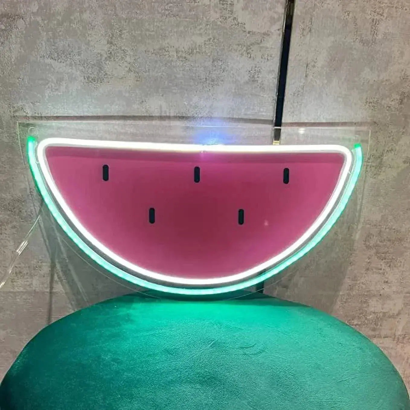 Watermelon Neon Sign, UV Printed  13 x 14 Inches Fruit Neon Aesthetic Decorations for Home, Juices Bar ,Nursery, Parties FYLZGO Signs