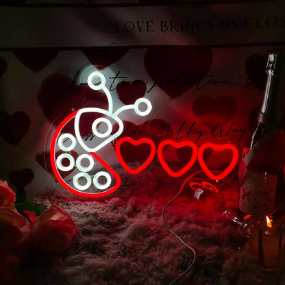 XOXO Valentines Day Neon Sign Heart USB Powered LED Neon Light for Room Wall Decor FYLZGO Signs