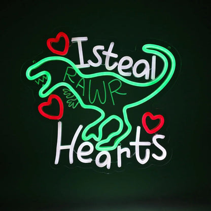 XOXO Valentines Day Neon Sign Heart USB Powered LED Neon Light for Room Wall Decor FYLZGO Signs