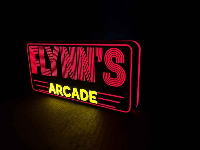 Flynn's Arcade Night Light/Decor/Gift-See product dimensions in description!