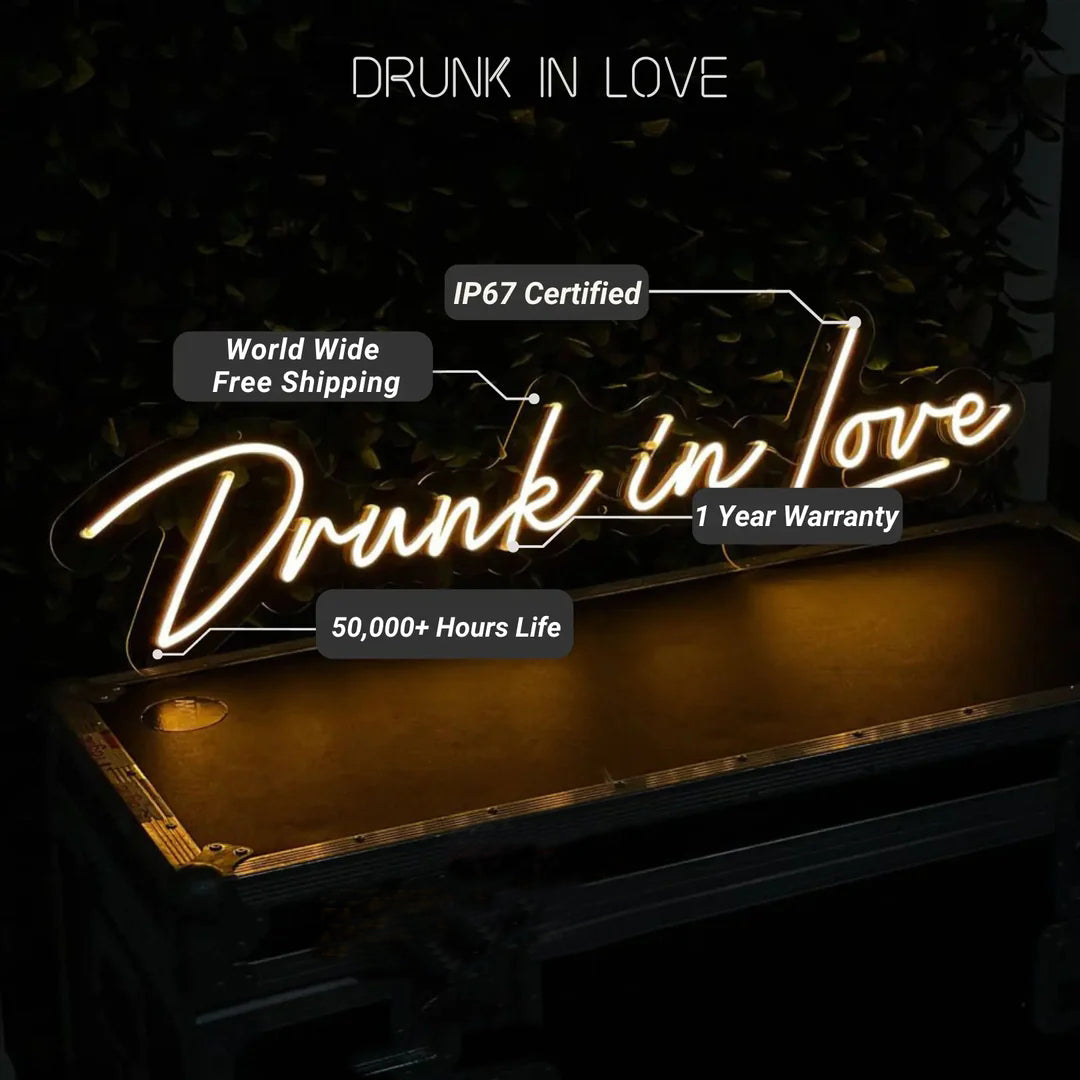 Drunk In Love Neon Signs LED Sign Club