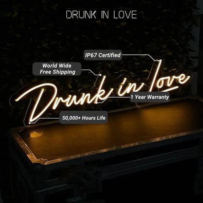 Drunk In Love Neon Signs LED Sign Club