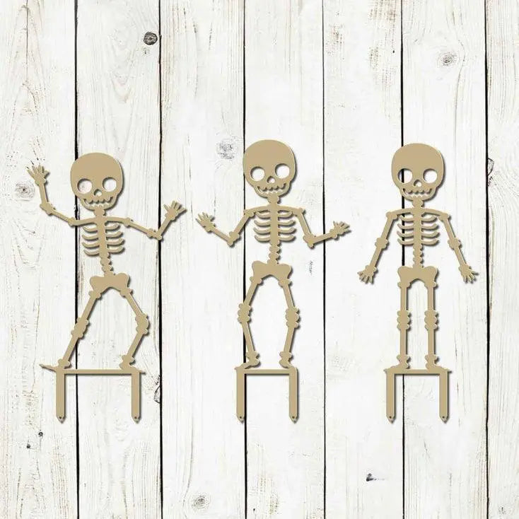 Skeleton Metal Yard Stakes, Halloween Decor, Halloween Yard Decoration, Halloween Yard Decor FYLZGO Signs