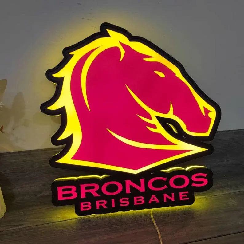 Sports Team Logo Lightbox / Lamp, Custom Sports Team Neon Sign, Sports Team Lamp Logo, Sports Fan Gift, Functional Dimmer, 5V, USB Plug In FYLZGO Signs