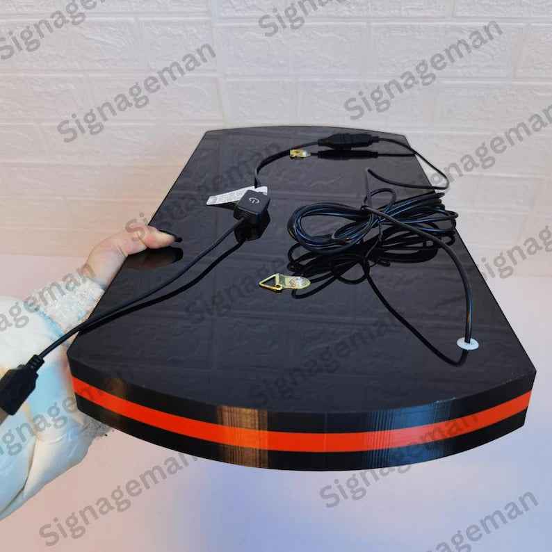 Family Video Sign: Dimmable LED Lightbox, USB Powered