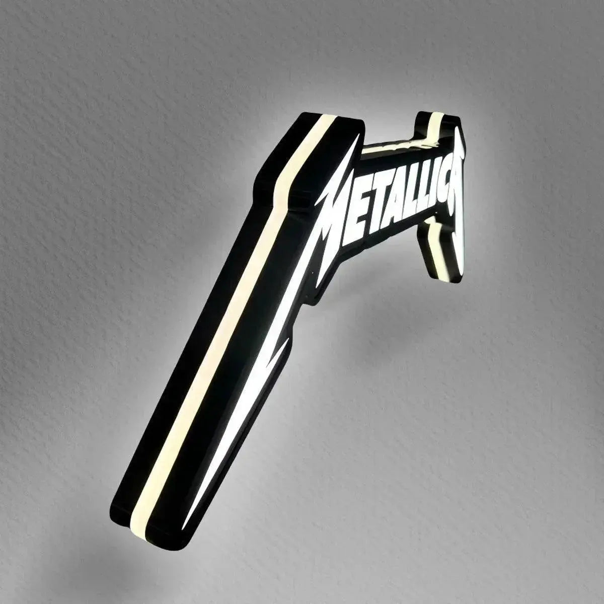 Metallica 3D Printed LED Lamp  Illuminate 3D Lightbox Your Space Dimmable & Powered by USB FYLZGO Signs